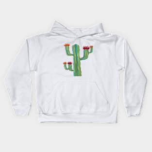 Watercolor Cactus Kids Hoodie